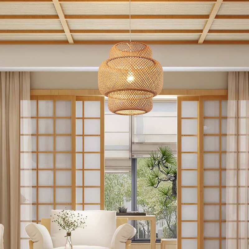Luminária de Bambu Artesanal Para Casa